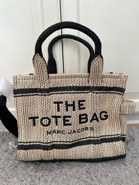 Marc Jacobs The Straw Jacquard Woven Tote